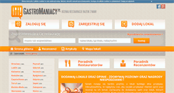 Desktop Screenshot of gastromaniacy.pl