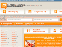 Tablet Screenshot of gastromaniacy.pl